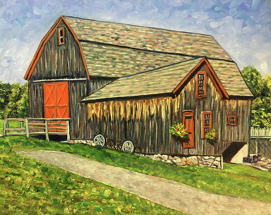 Bliss Farm Barn Painting by Richard Nowak