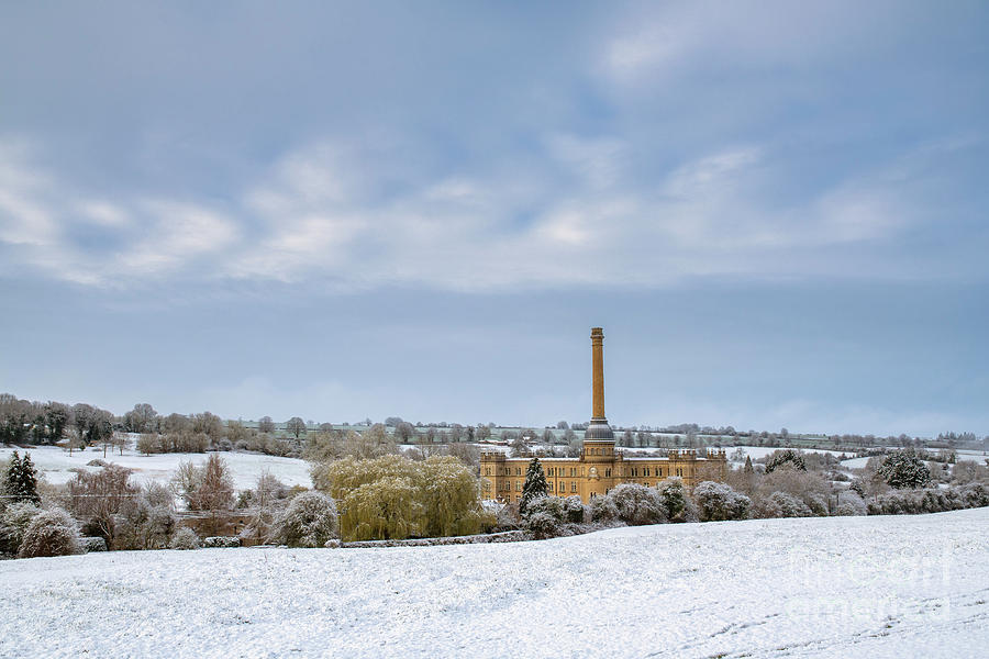 Bliss Tweed Mill in the April Snow Photograph by Tim Gainey