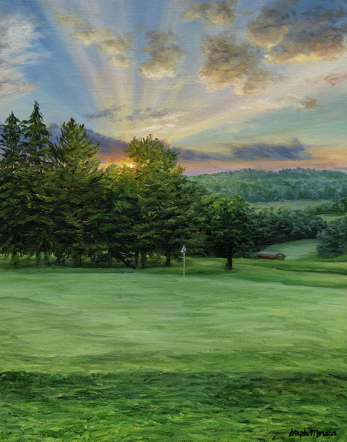 Fathers Day Painting - Blissful Daybreak at Latrobe by Steph Moraca