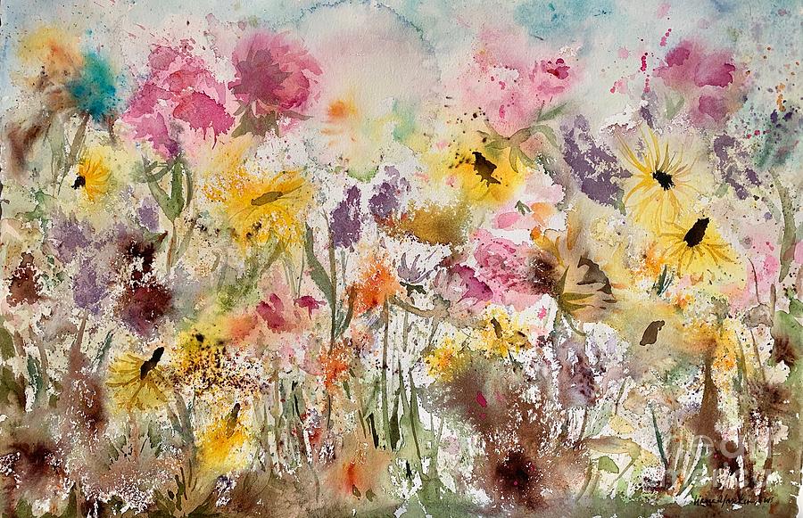 Blissful Meadow  Painting by Liana Yarckin