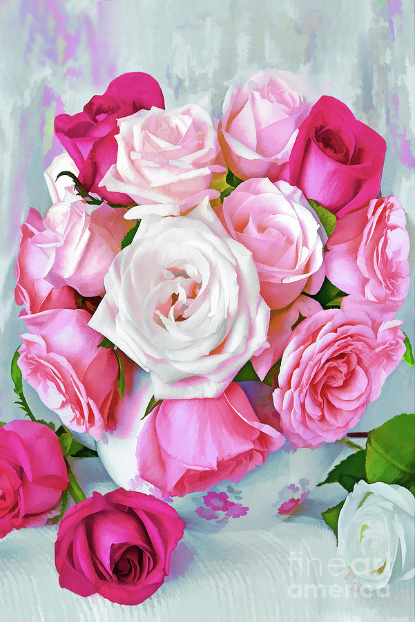 Blissfully Beautiful Pink Roses Photograph