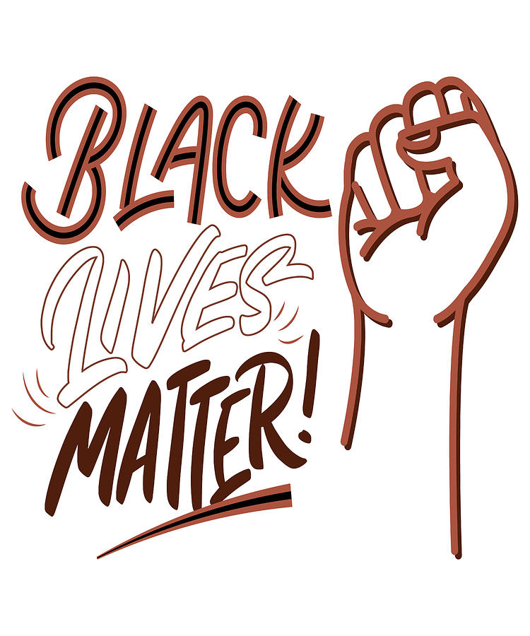 African American Digital Art - BLM Black Lives Matter T-Shirt Black Lives Matter Shirt BLM T Shirt by Mounir Khalfouf