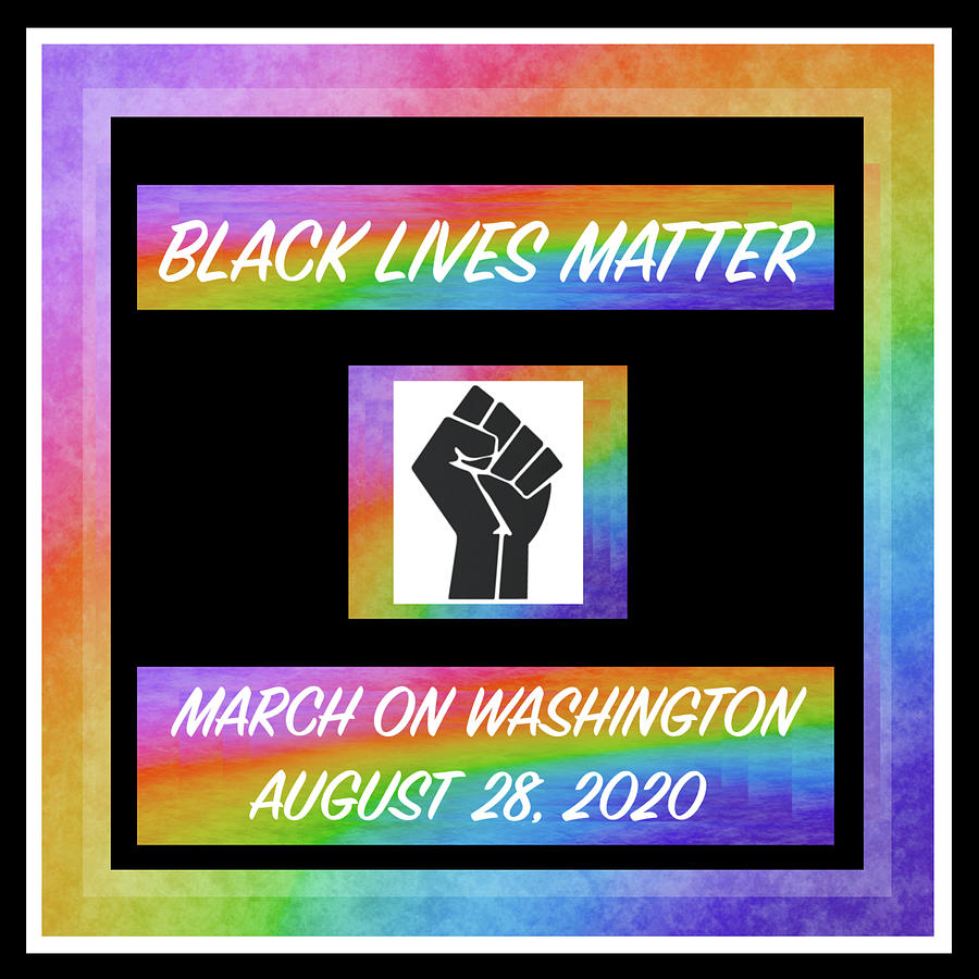 BLM March On Washington Square - R15W Digital Art by Artistic Mystic