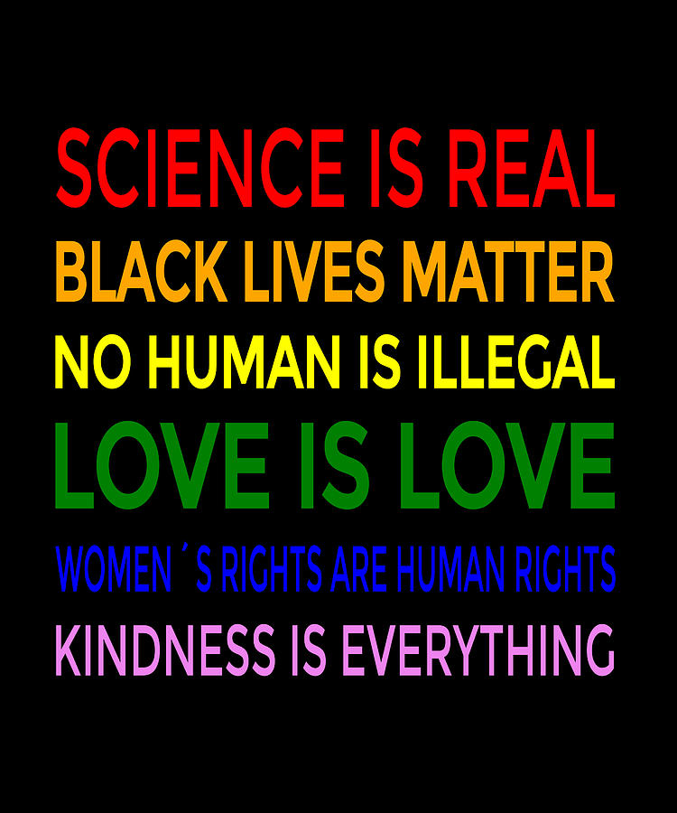Black Lives Matter Digital Art - BLM-Science is Real 8 by Sarcastic P