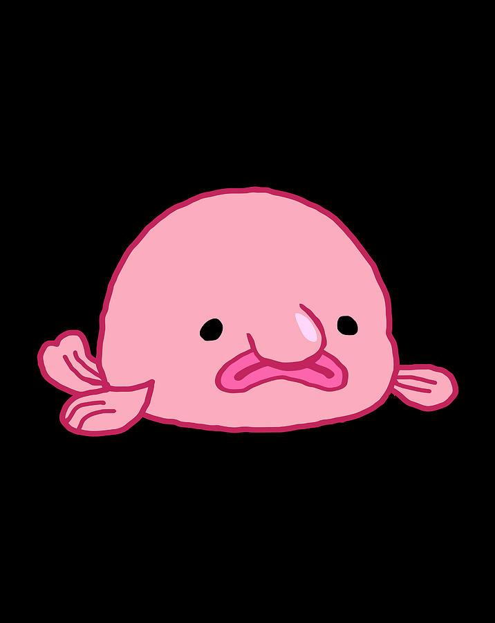 Blobfish Grumpy Grouch Ugly Blob Fish Sea Creatures Digital Art by Luke ...