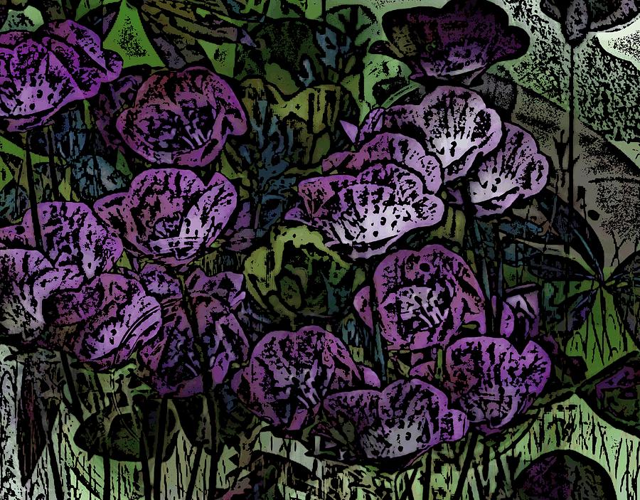 Block Floral Digital Art