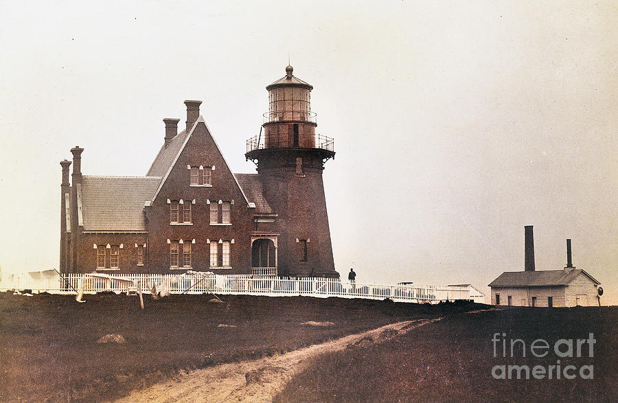 Block Island Light Circa 1884 Photograph by Skip Willits