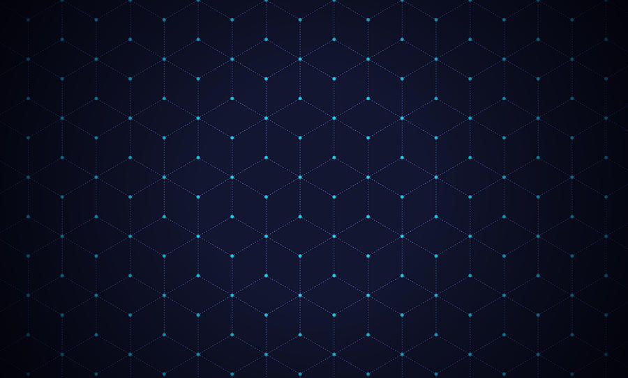Blockchain Technology Background Drawing by AF-studio Blockchain Technology Background Drawing by AF-studio