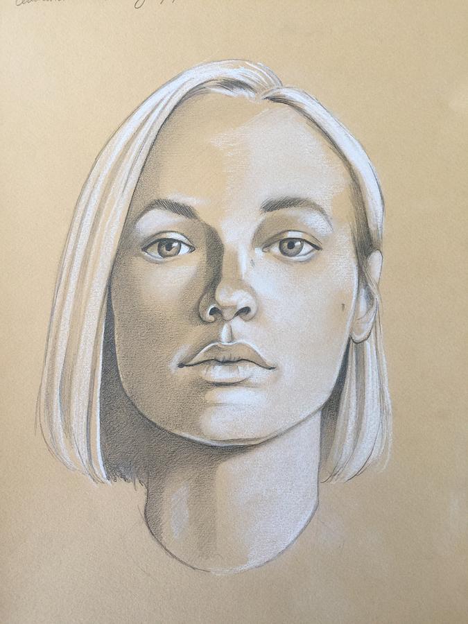 Blonde girl Drawing by Craig Carl - Pixels