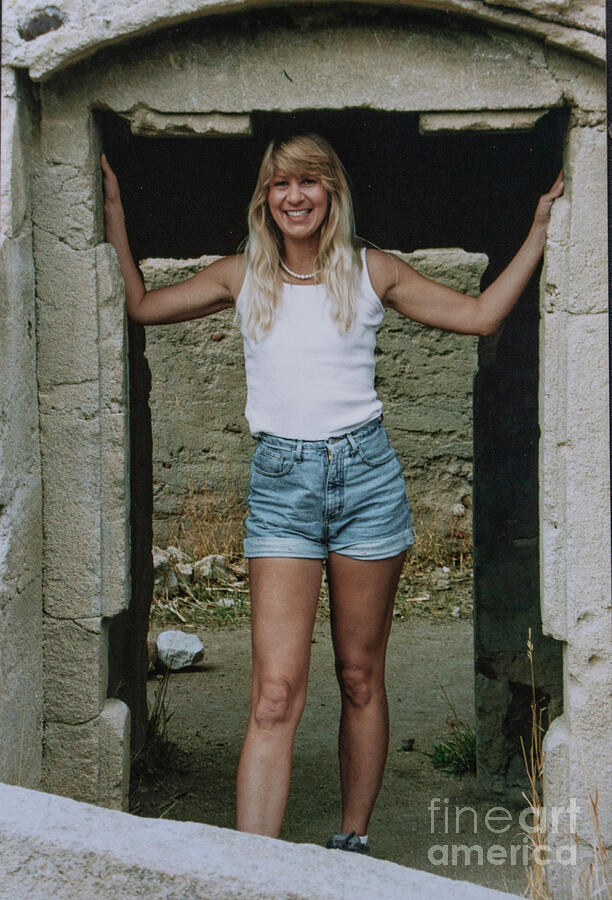 Blonde In A Doorway Photograph