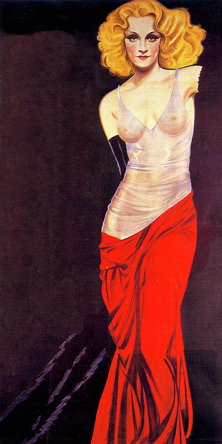Blonde Venus, 1932, movie poster base painting Painting by Movie World Posters
