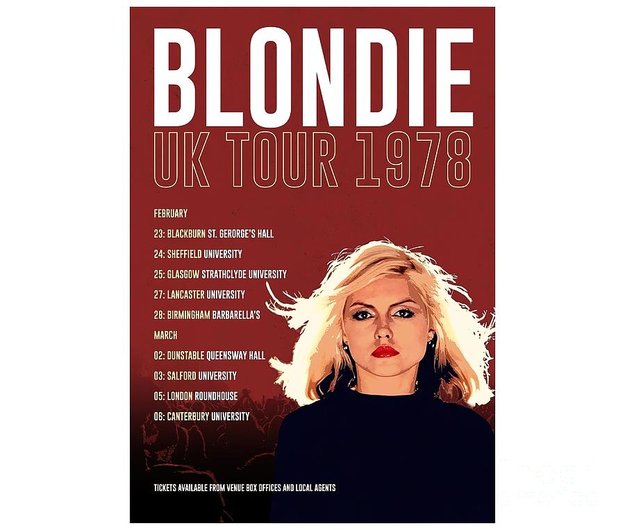 Blondie Reimagined 1978 UK Tour Design Tapestry - Textile by Phillips ...