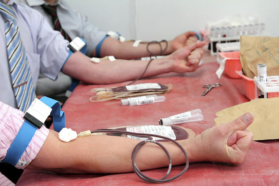 Blood Donors In Laboratory At Donation Photograph by Mikhail Kokhanchikov