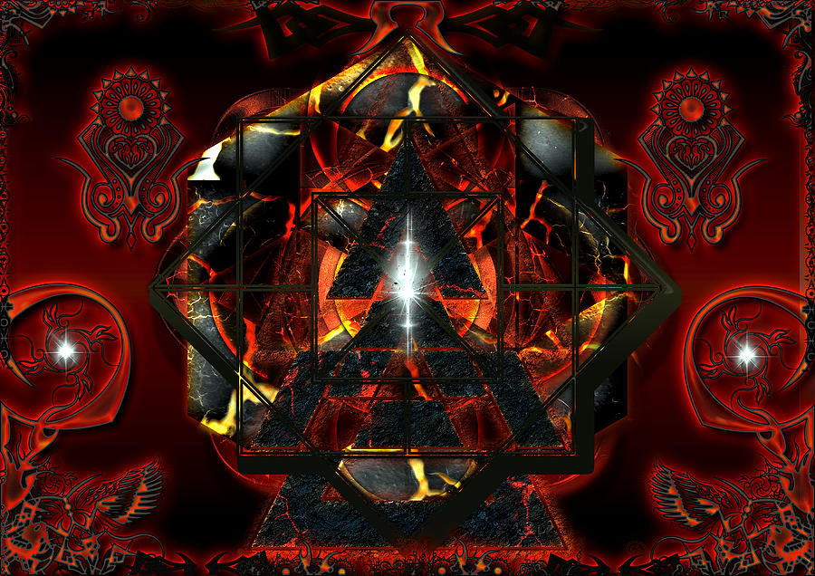 Abstract Digital Art - Blood From A Stone by Michael Damiani