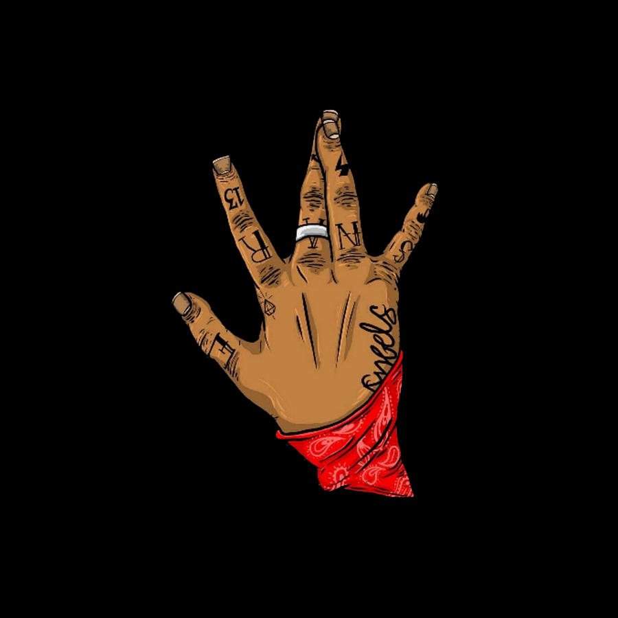 all blood gang hand signs