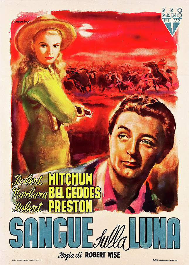 Blood on the Moon, 1948 Mixed Media by Movie World Posters