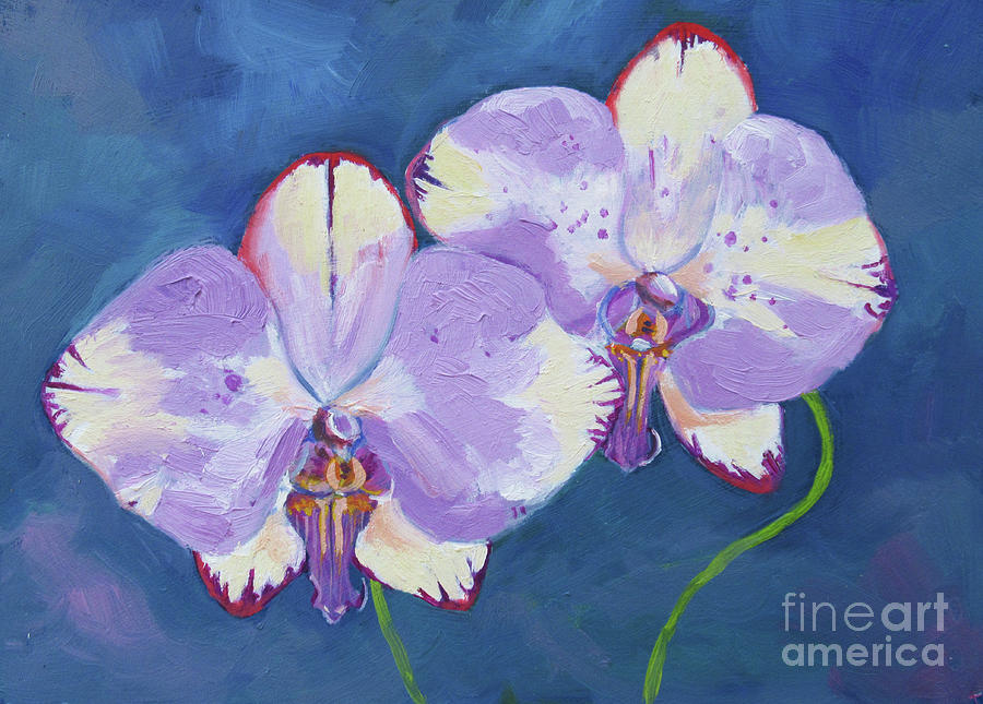 Blood Orchids Painting by Anne Marie Brown