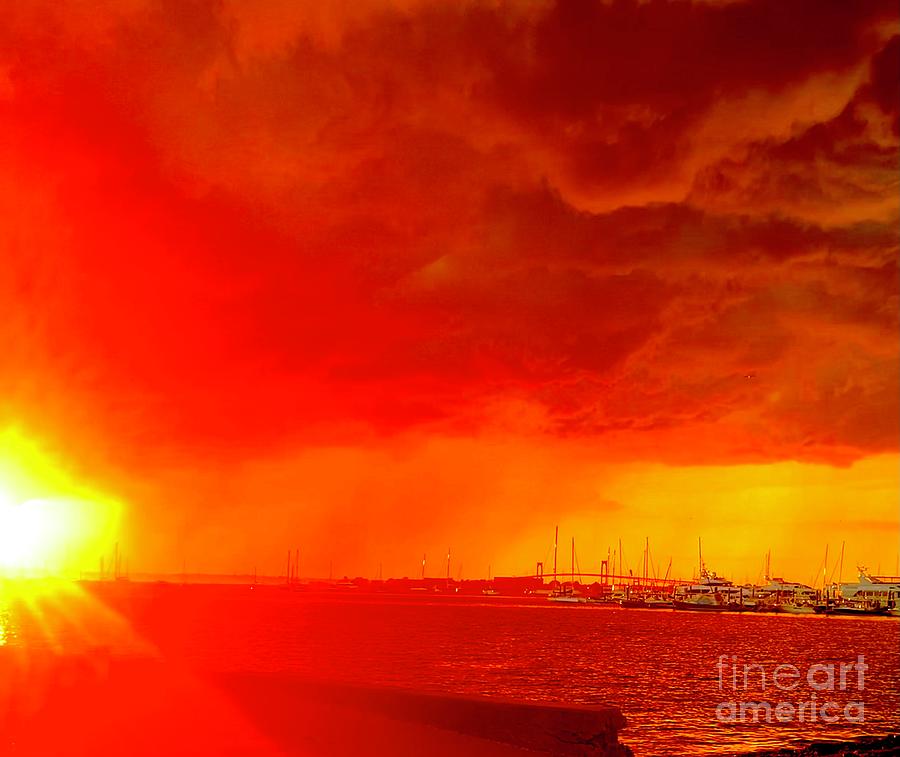 Blood Red Sunset Photograph by Latty A - Fine Art America