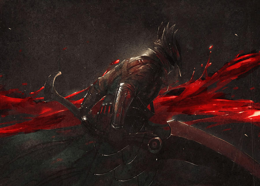 Bloodborne Knight Sword Vintage Trending Painting by Becky Owen - Fine ...