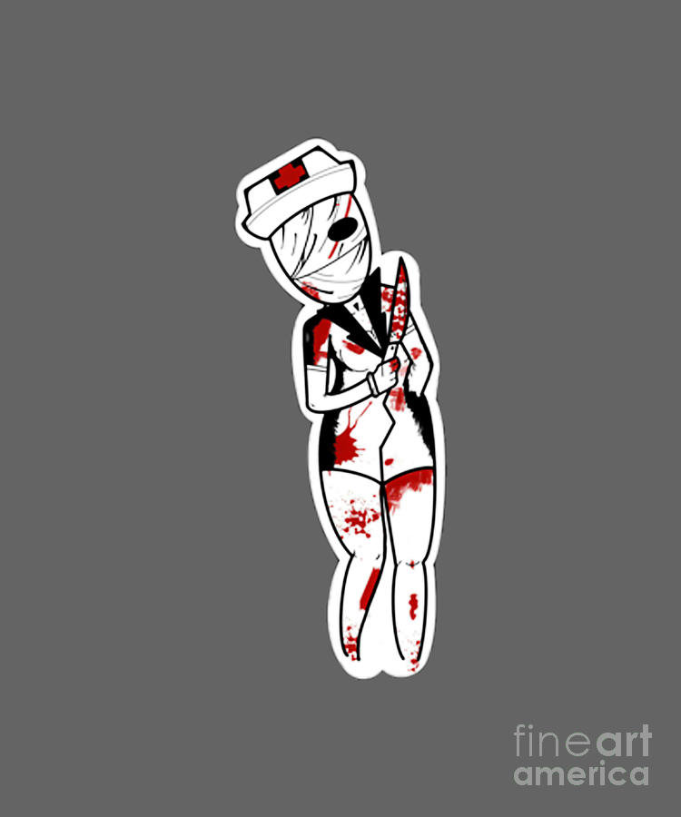 Bloody nurse transparent background Tapestry - Textile by Robert ...