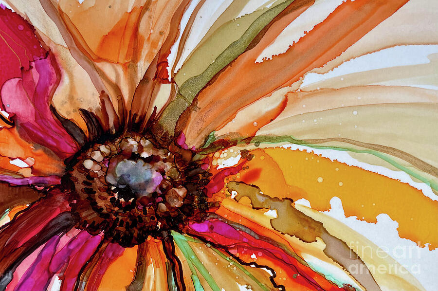 Bloom 121 Painting by Julie Tibus Bloom 121 Painting by Julie Tibus