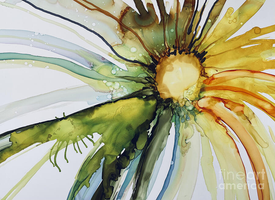 Bloom 220 Painting by Julie Tibus Bloom 220 Painting by Julie Tibus