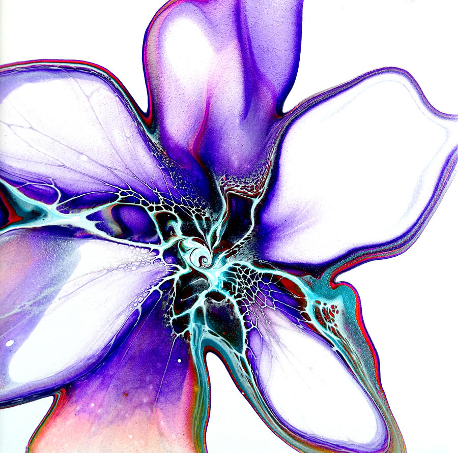 Bloom purple Painting by Elvira De Vries