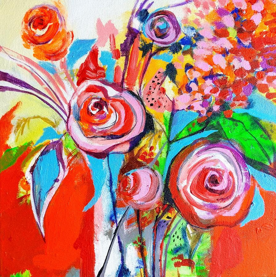 Bloom Series 2 Painting by Richa Pamnani - Fine Art America