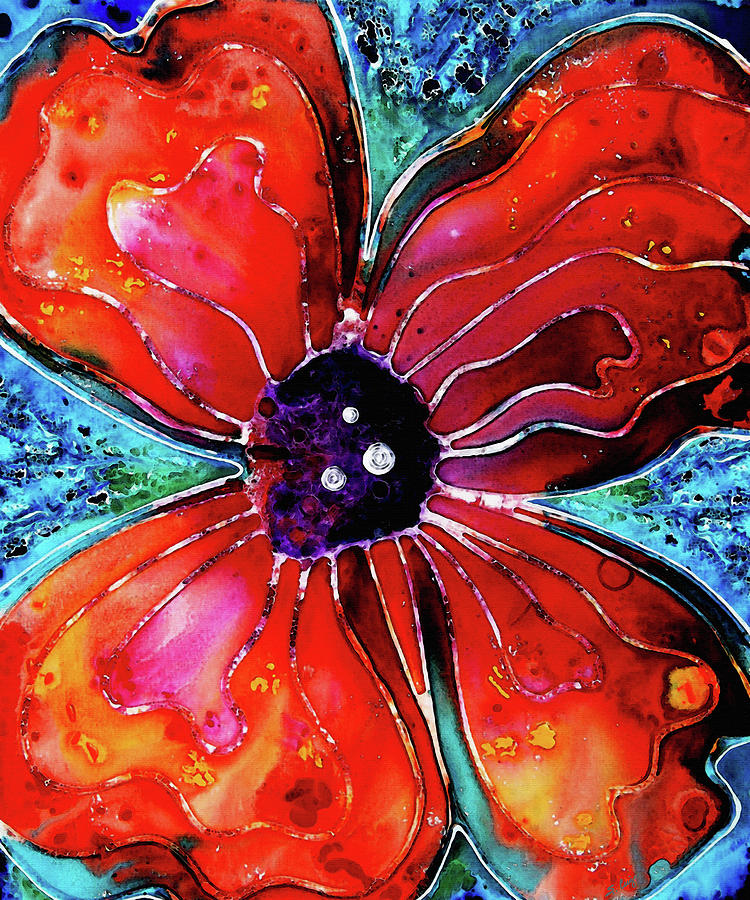 Poppy Painting - Bloom by Sharon Cummings