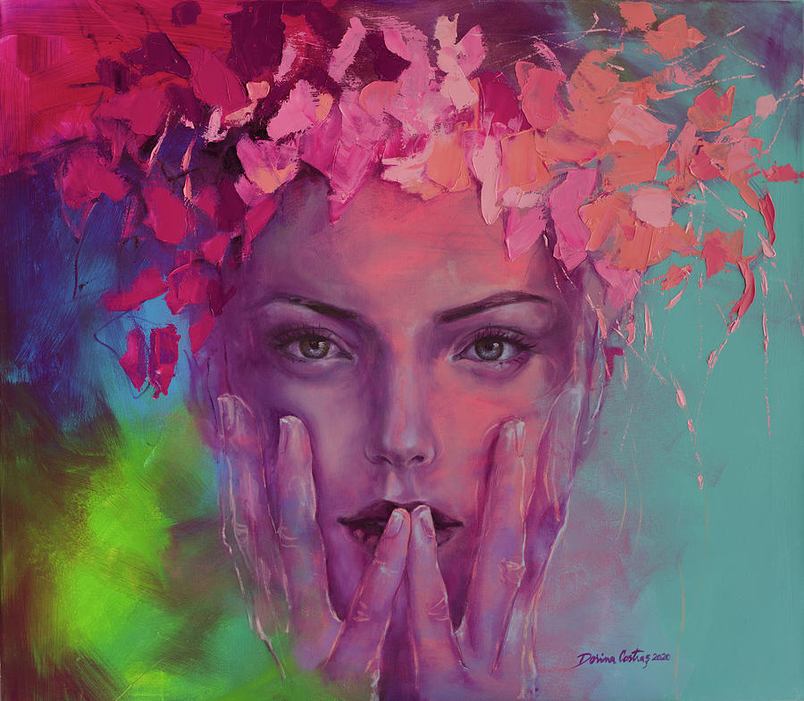Blooming Painting by Dorina Costras