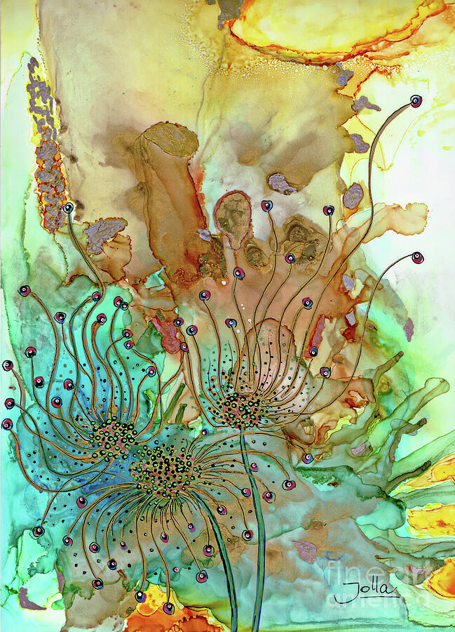 Blooming Fantasy Painting by Jolanta Anna Karolska