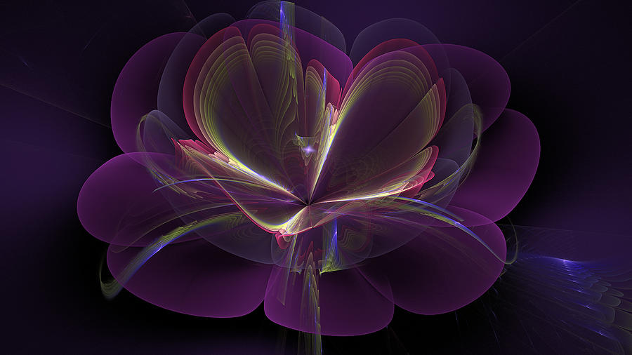 Blooming Flower Digital Art by Fractal Art