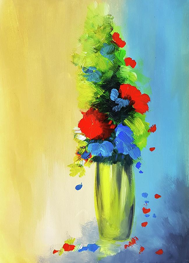 Blooming Flowers Painting by Nicole Tang
