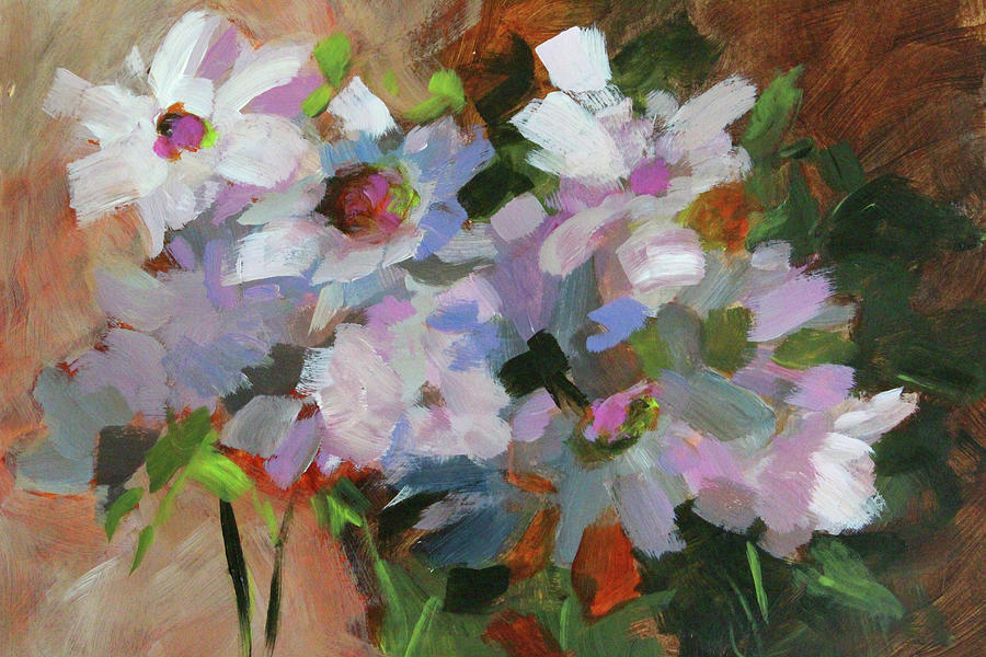 Blooming Impression Painting by Nancy Merkle