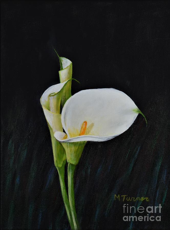 Blooming Lily Painting by Melvin Turner