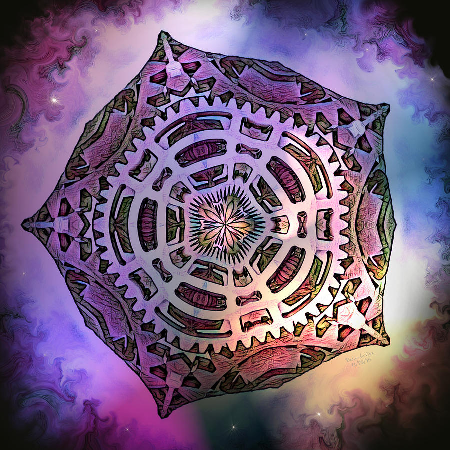 Abstract Digital Art - Blooming Mandala by Artful Oasis