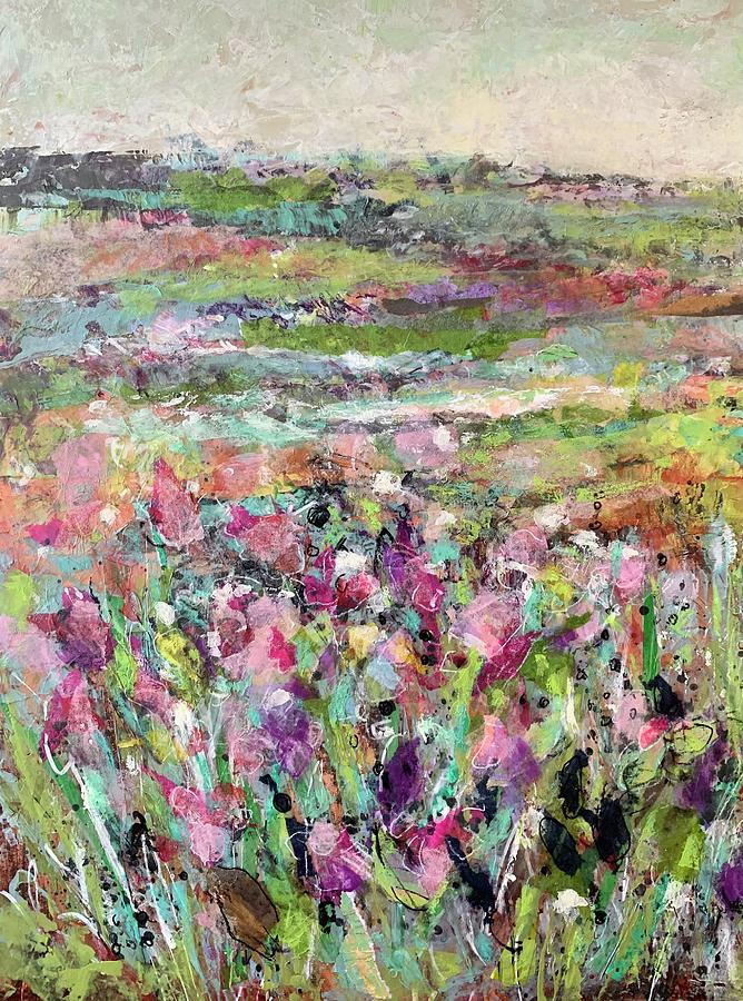 Blooming marsh Mixed Media by Lauren Edwards - Fine Art America