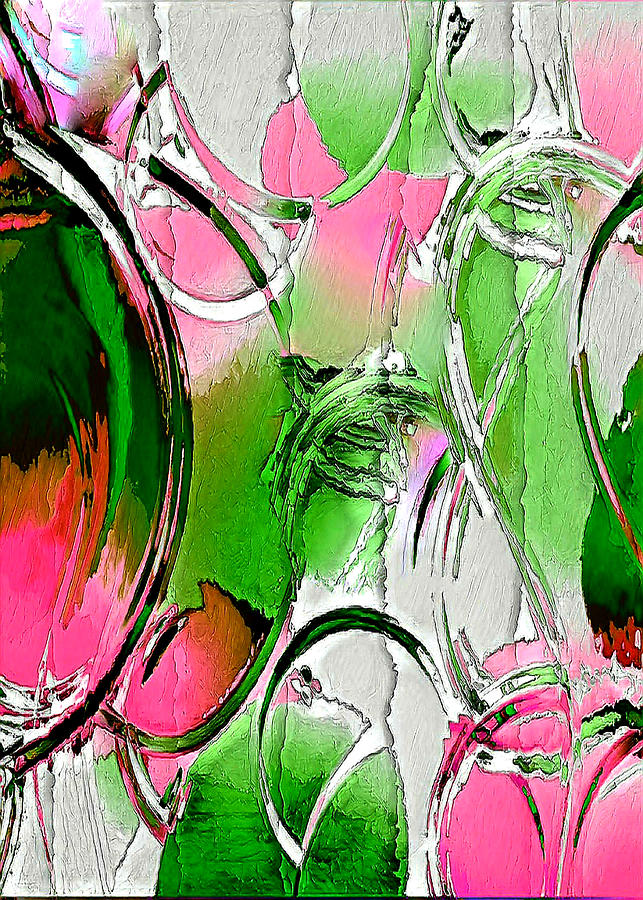 Blooming optimism abstract Digital Art by Silver Pixie