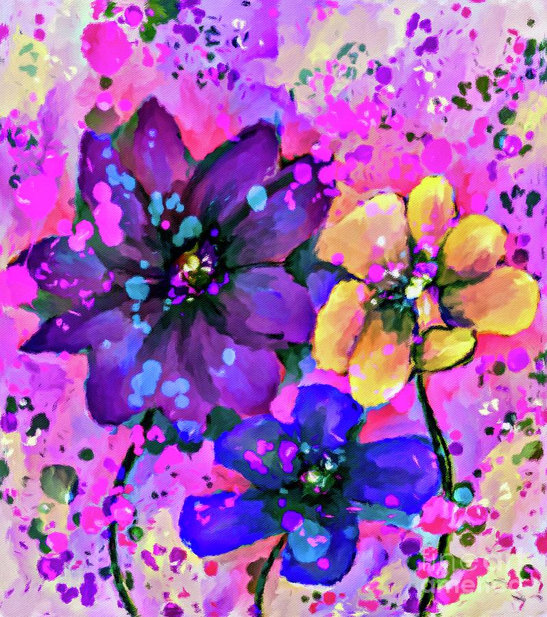 Blooming with Grace Digital Art by Lauries Intuitive