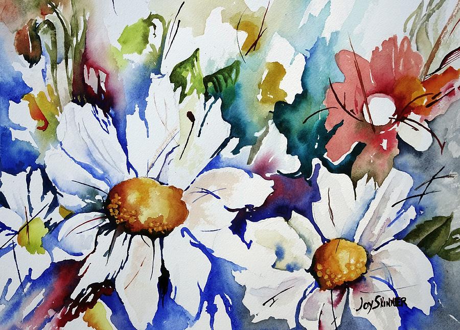 Blooms a Blazing Painting by Joy Skinner - Fine Art America