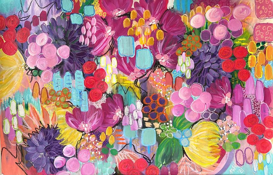 Blooms in Spring Painting by Michelle Kennedy
