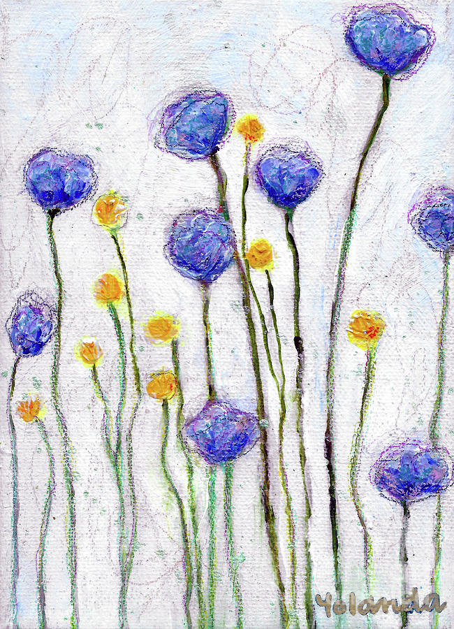 Blooms No 4 Painting By Yolanda Ray Fine Art America