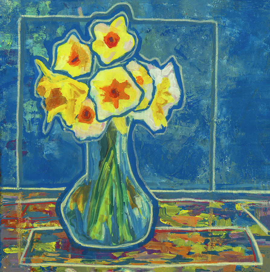 Blooms with Brunch Painting by Jo-Anne Gazo-McKim