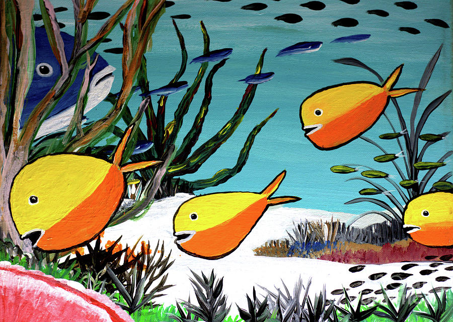 Bloon Fish Painting by James and Donna Daugherty