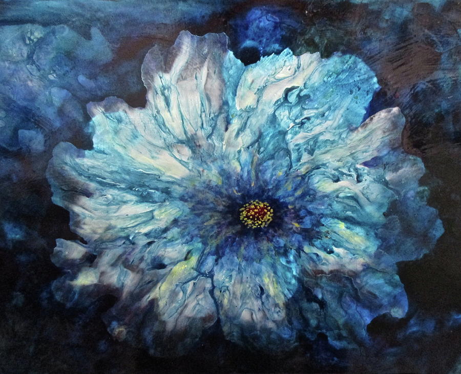 Blossom Blues Painting by Janice Nabors Raiteri