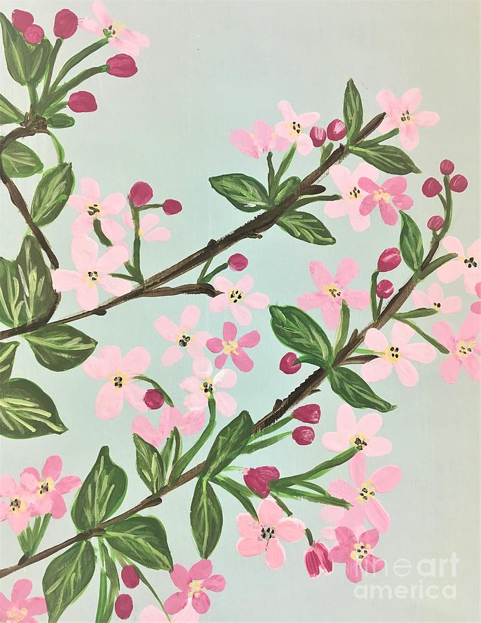Blossom Branches Painting by Debora Sanders