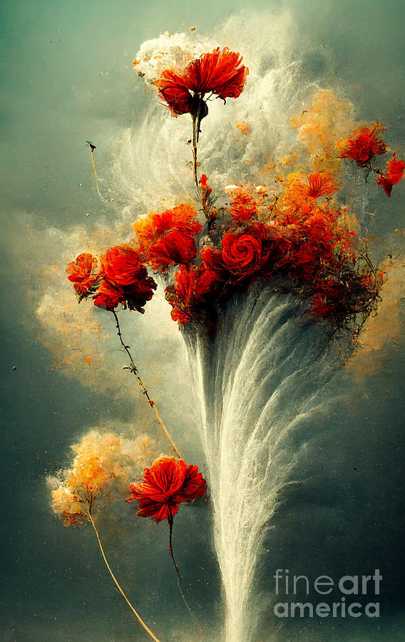 Flower Digital Art - Blossom storm by Sabantha