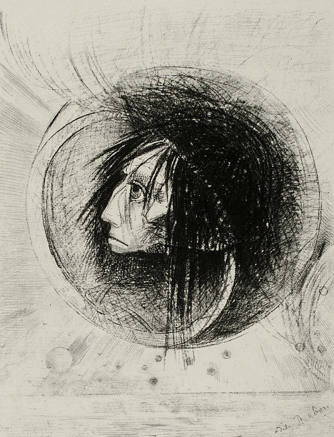 Blossoming, Plate One from In Dreams Relief by Odilon Redon