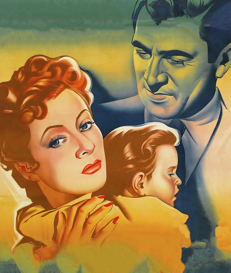 Greer Garson Painting - Blossoms in the Dust, 1941, movie poster base painting by Movie World Posters