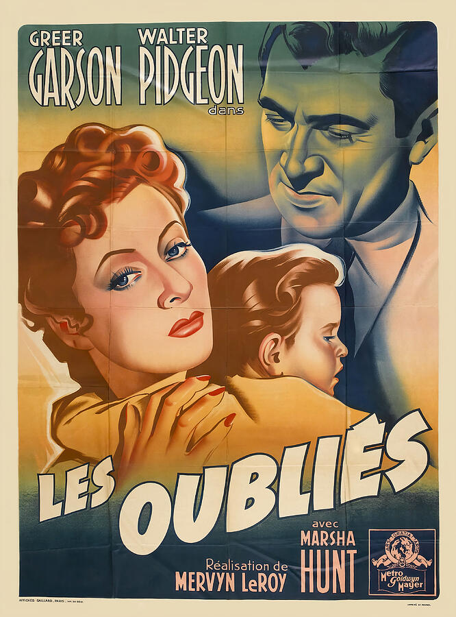 Blossoms in the Dust, with Greer Garson, 1941 Mixed Media by Movie World Posters